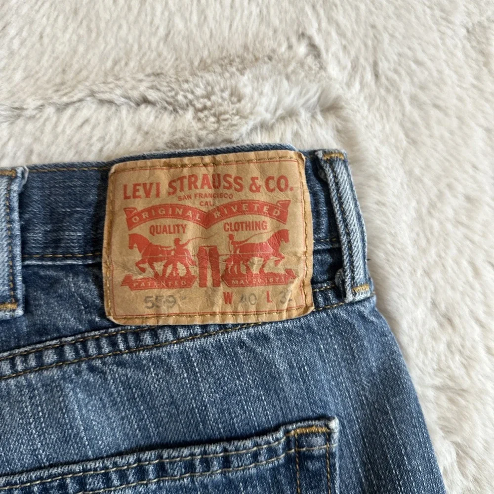Levis 559 jeans mens 40X 32 relaxed straight pockets‎ 100% cotton